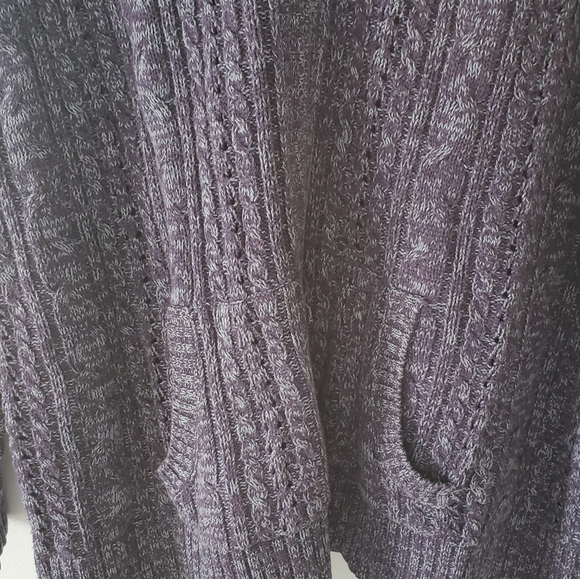North Crest Marled Blue Hooded Cardigan Size 2X - Picture 4 of 6